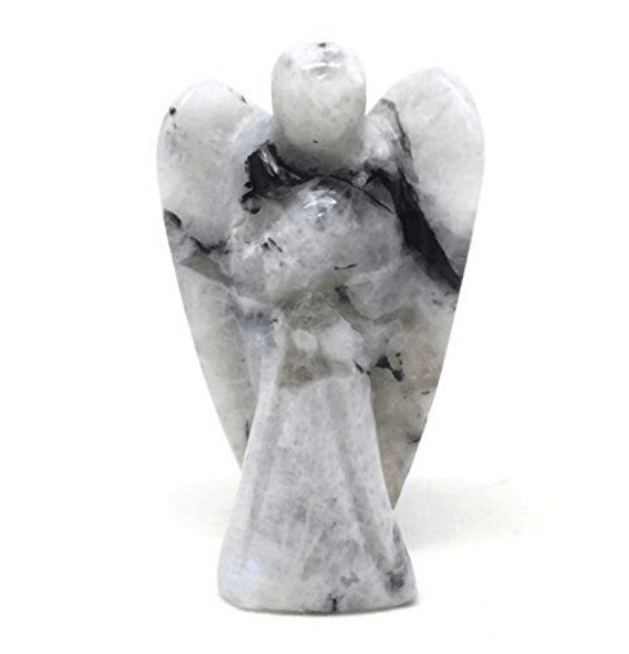 Rainbow Moonstone Crystal Angel - Spirit and Stardust