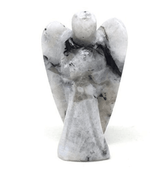 Rainbow Moonstone Crystal Angel - Spirit and Stardust