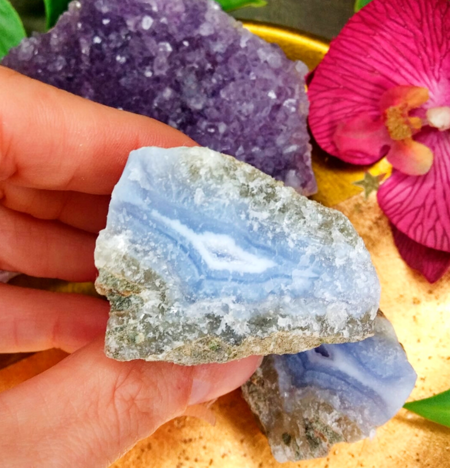 Raw Blue Lace Agate: The Stone of Tranquility