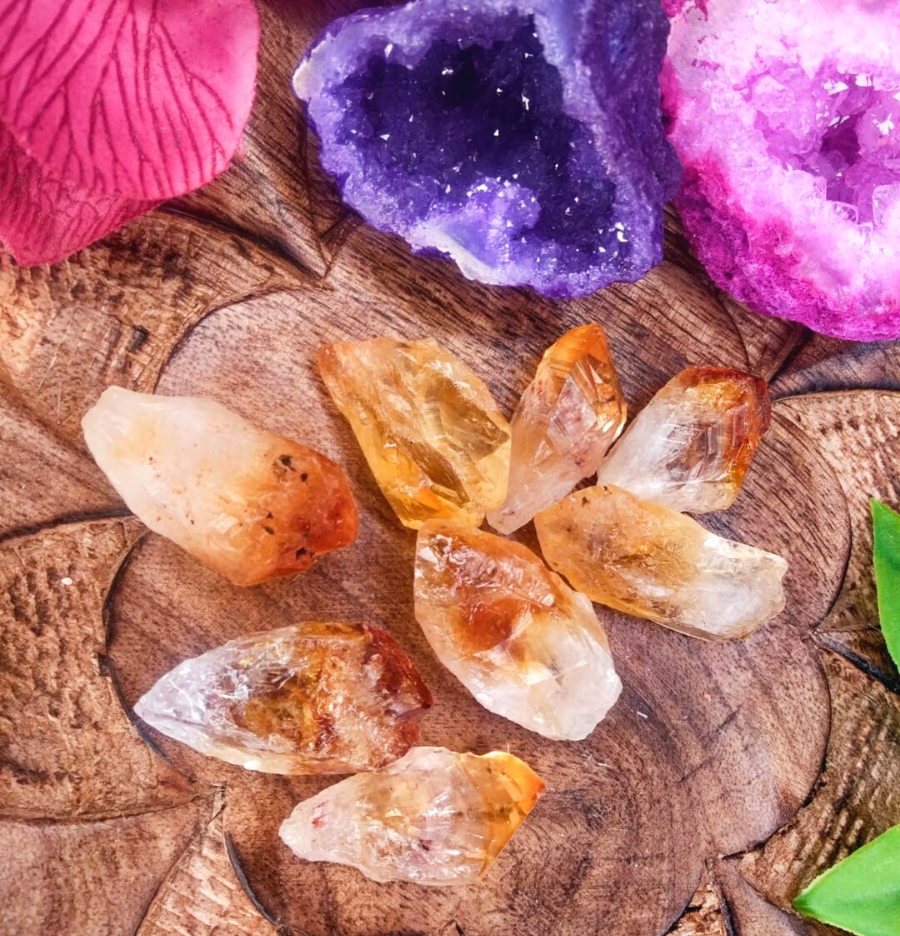 Raw Citrine (Heat Treated): The Money Stone (Medium)