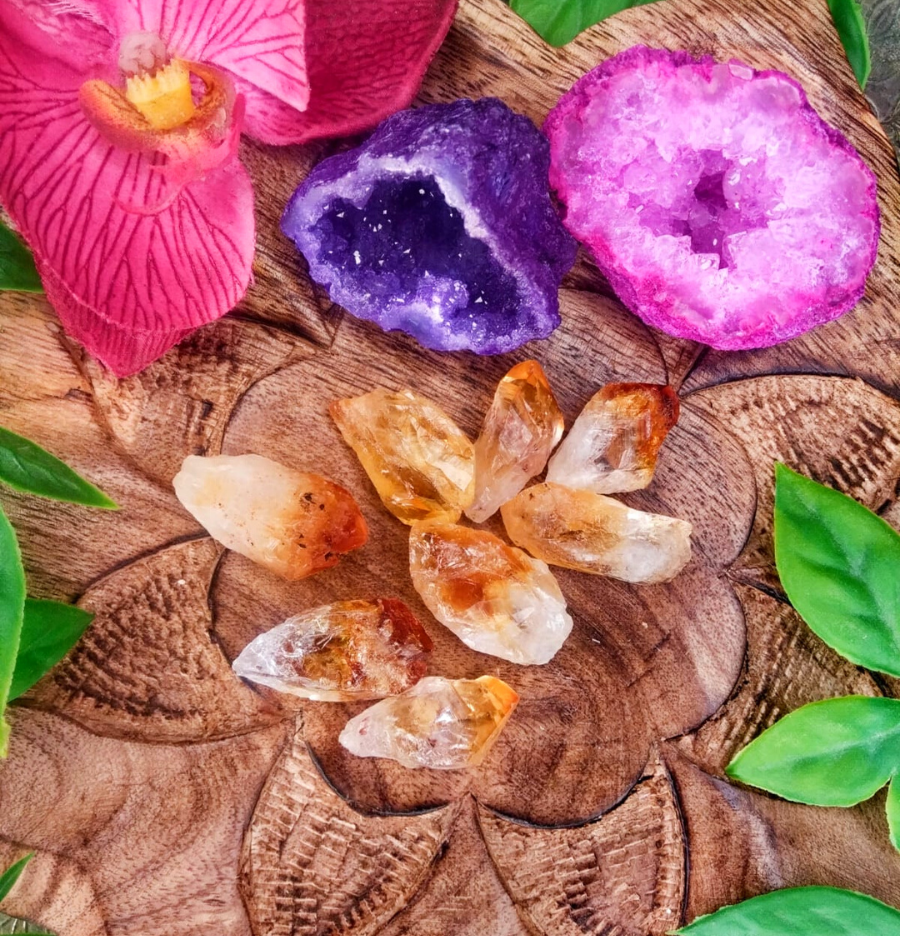 Raw Citrine (Heat Treated): The Money Stone (Medium)