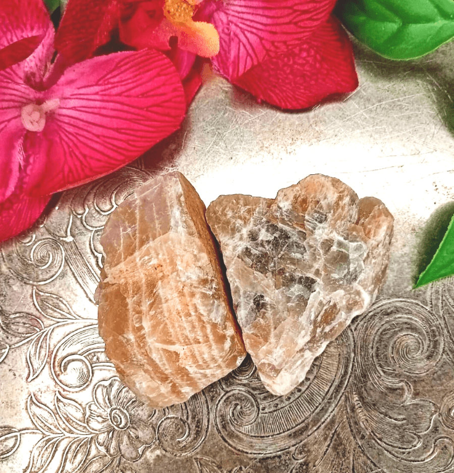 Raw Cream Moonstone - The Stone of Inner Growth - Spirit and Stardust