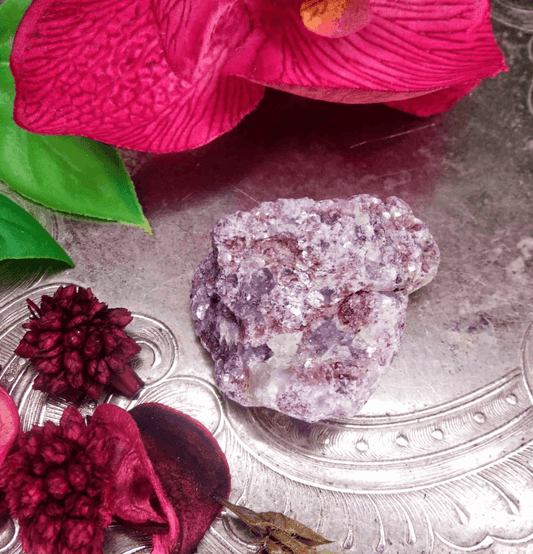Raw Lepidolite Crystal: The Stone of the Cosmos - Spirit and Stardust