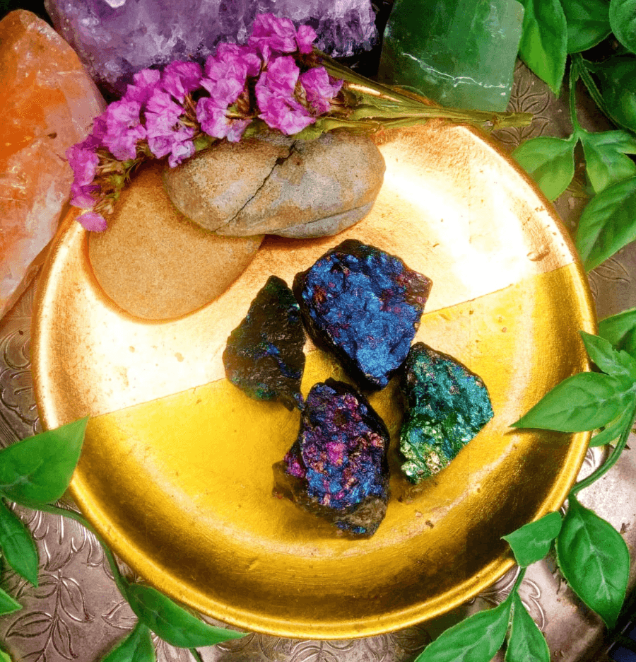 Raw Peacock Ore - The Stone of Happiness - Spirit and Stardust