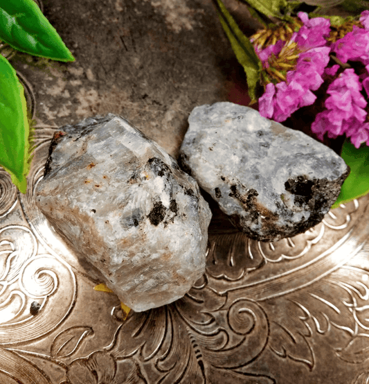 Raw Rainbow Moonstone: The Stone of Feminine Energy - Spirit and Stardust