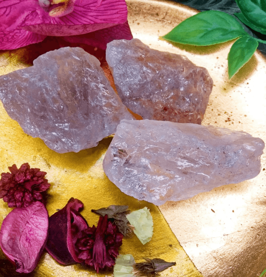 Raw Smoky Quartz and Selenite Bowl Lamp - Spirit and Stardust