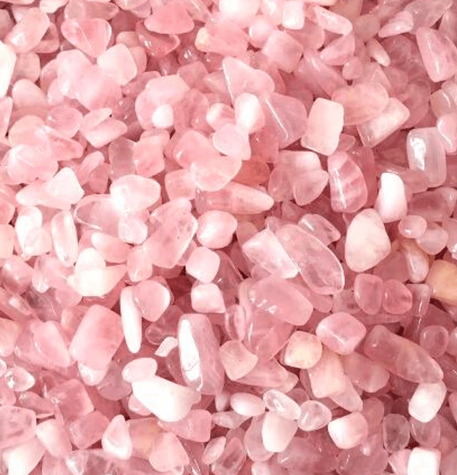 Rose Quartz Crystal Chips - Spirit and Stardust