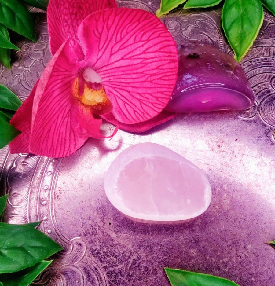 Rose Quartz Seer Stone - Spirit and Stardust