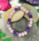 Rose Quartz and Amethyst Bracelet For Manifestation and Love - Spirit and Stardust