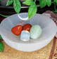 Beautifully Carved and Polished White Selenite Bowl (Small) - Spirit and Stardust