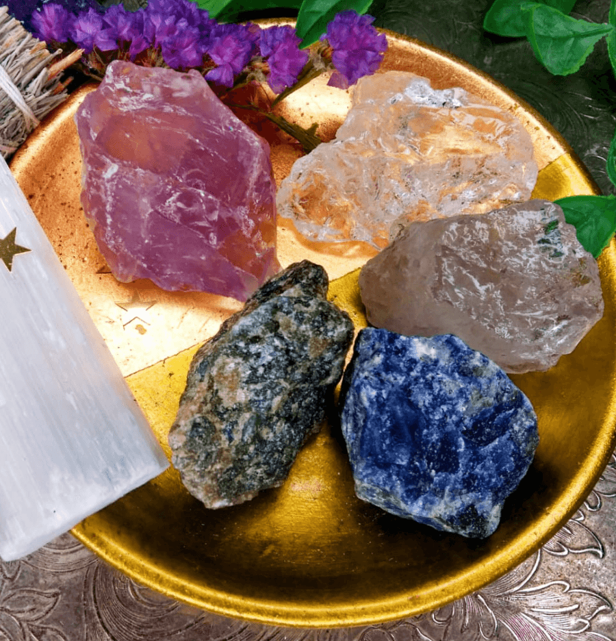 Sagittarius Zodiac Raw Crystal Healing Set In Gift Box - Spirit and Stardust