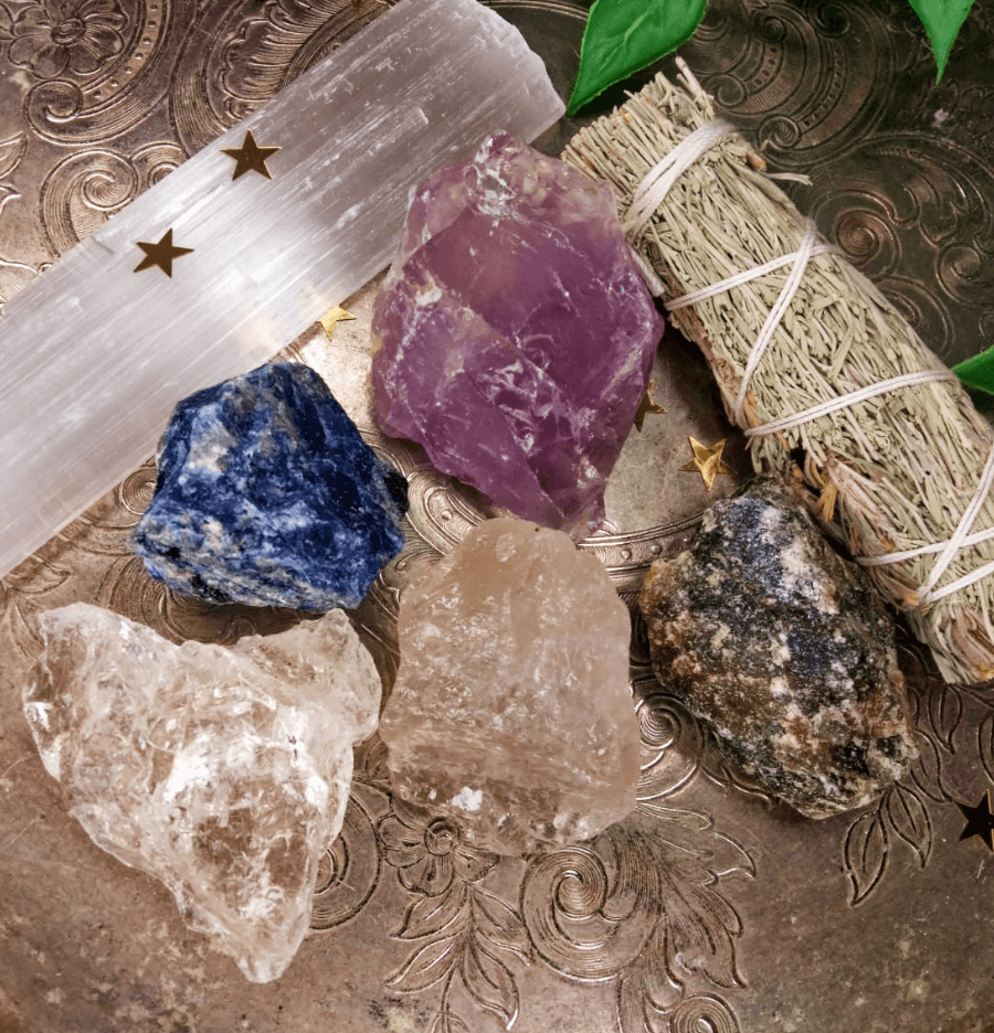 Sagittarius Zodiac Raw Crystal Healing Set In Gift Box - Spirit and Stardust