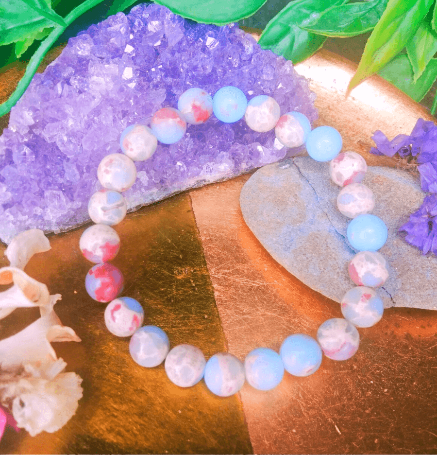 Sea Sediment Jasper Healing Bracelet for Joy - Spirit and Stardust