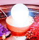 White Selenite Sphere Lamp - Spirit and Stardust