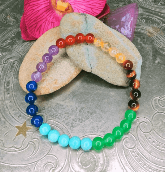Seven Chakra Bracelet For Balance (6mm Beads) - Spirit and Stardust