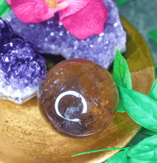 Smoky Quartz Crystal Sphere - Spirit and Stardust