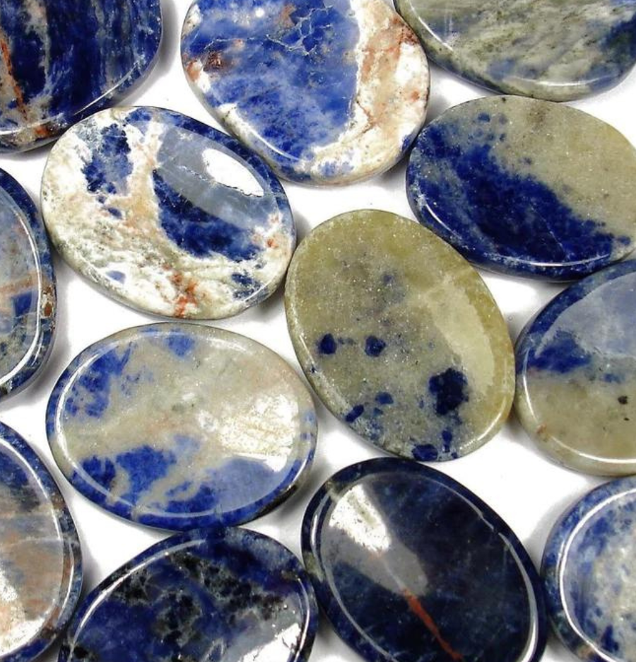 Sodalite Crystal Worry Stone