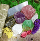 Spiritual Growth and Consciousness Development Raw Crystal Healing Set in Gift Box - Spirit and Stardust