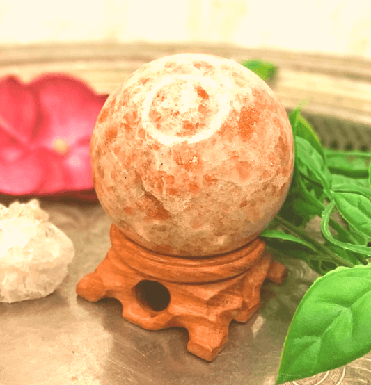Sunstone Crystal Sphere - Spirit and Stardust