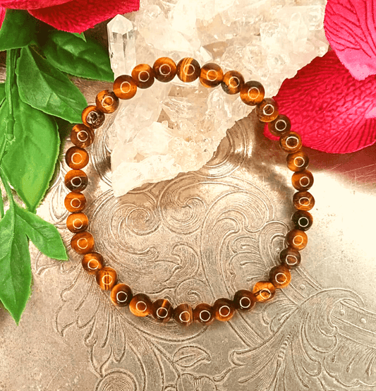 Tiger's Eye Bracelet For Courage (6mm Beads) - Spirit and Stardust