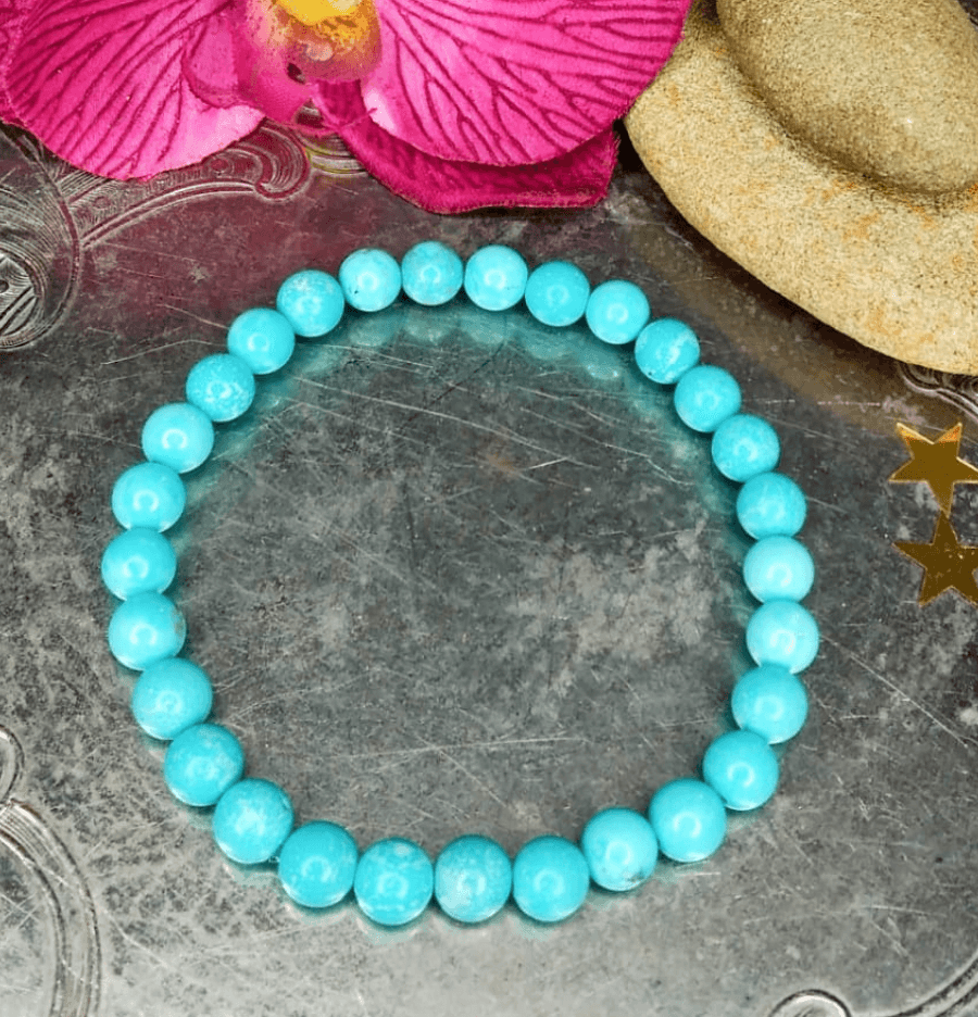 Turquoise Bracelet For Renewal (6mm Beads) - Spirit and Stardust