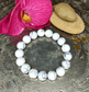 White Howlite Bracelet For Peace - Spirit and Stardust