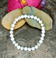 White Howlite Bracelet For Peace (6mm Beads) - Spirit and Stardust