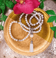 White Howlite Mala Bead Necklace - Spirit and Stardust