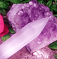 Large Polished White Selenite Crystal Pencil Wand - Spirit and Stardust