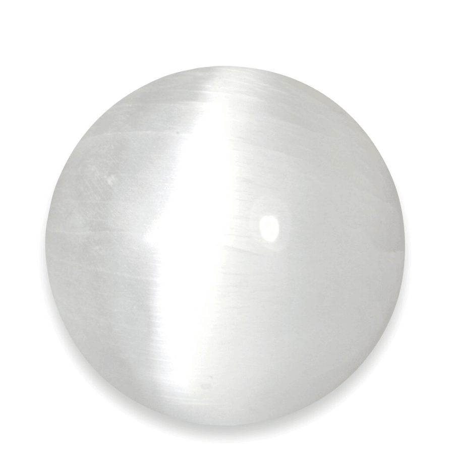 White Selenite Crystal Sphere - Spirit and Stardust