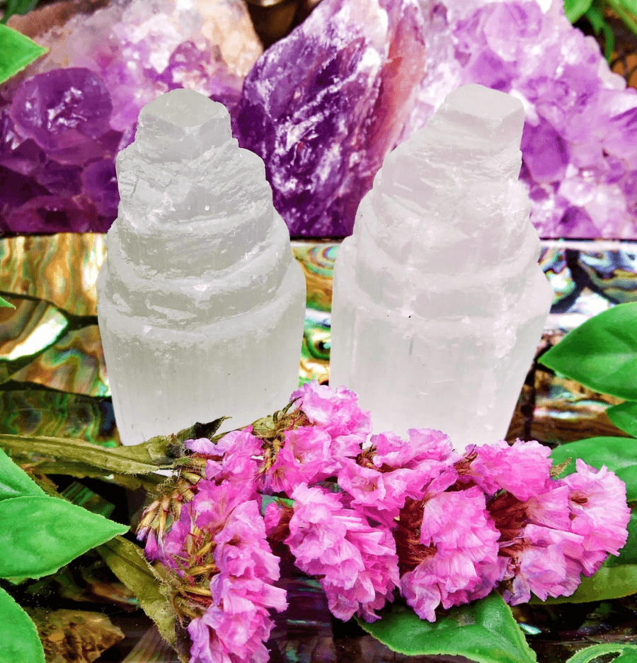 White Selenite Tower (10cm) - Spirit and Stardust
