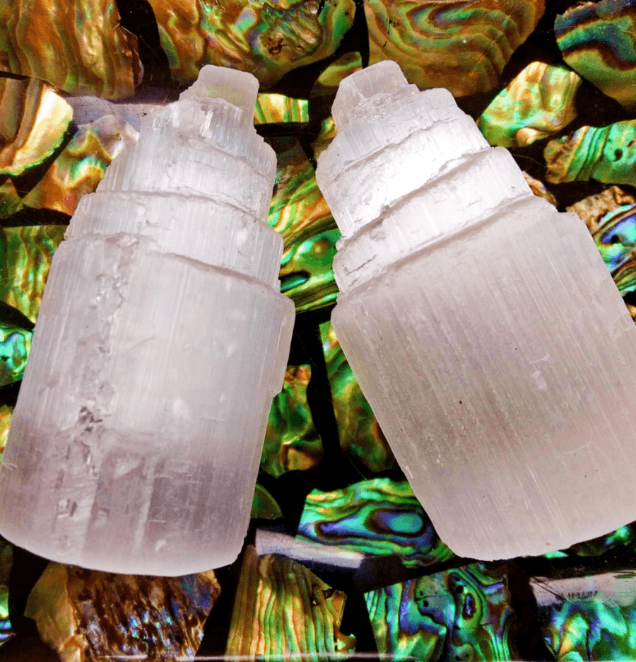White Selenite Tower (10cm) - Spirit and Stardust